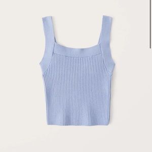 Abercrombie ribbed square neck sweater tank